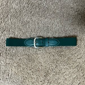 Youth dark green baseball belt